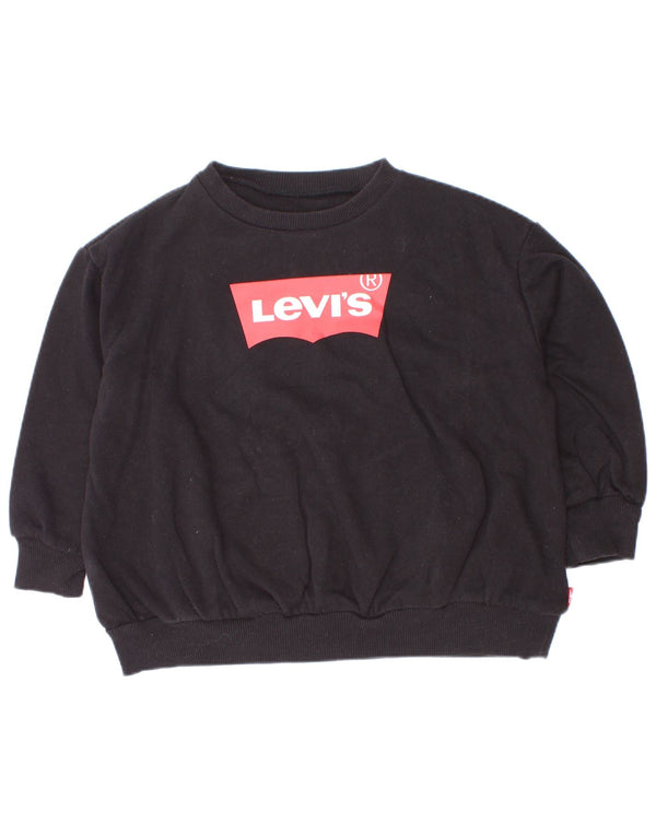 Levi's Baby-Jungen-Sweatshirt mit Grafik, 18–24 Monate, schwarze Baumwolle