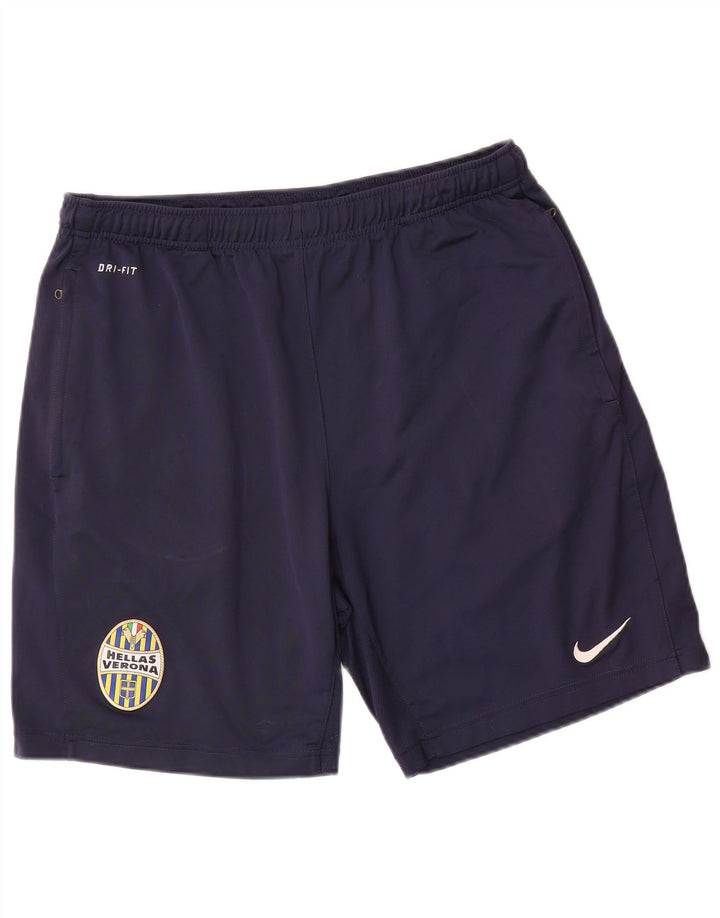 Nike Herren HELLAS VERONA Sportshorts, groß, marineblaues Polyester