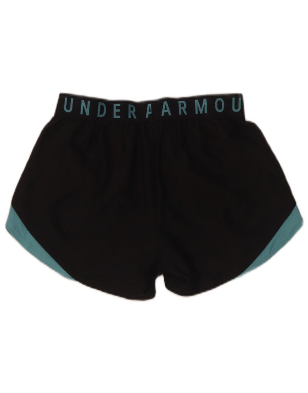 Under Armour Damen Heat Gear Sportshorts UK 6 XS Schwarz Farbblock