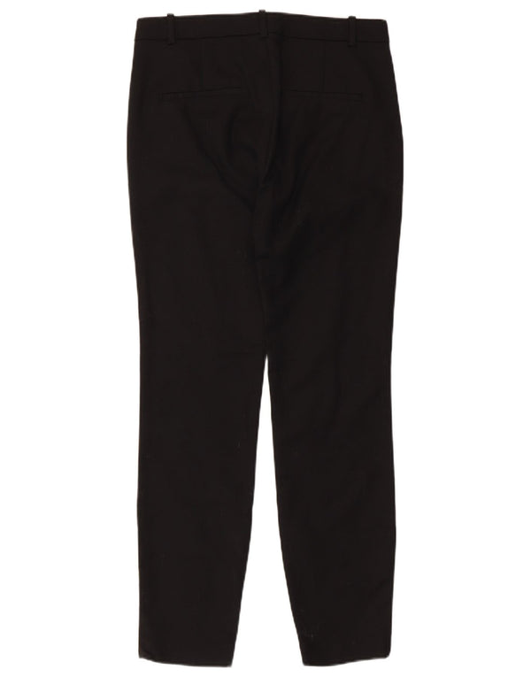 Zara Damen Slim Chino-Hose EU 36 XS W26 L27 Schwarze Baumwolle