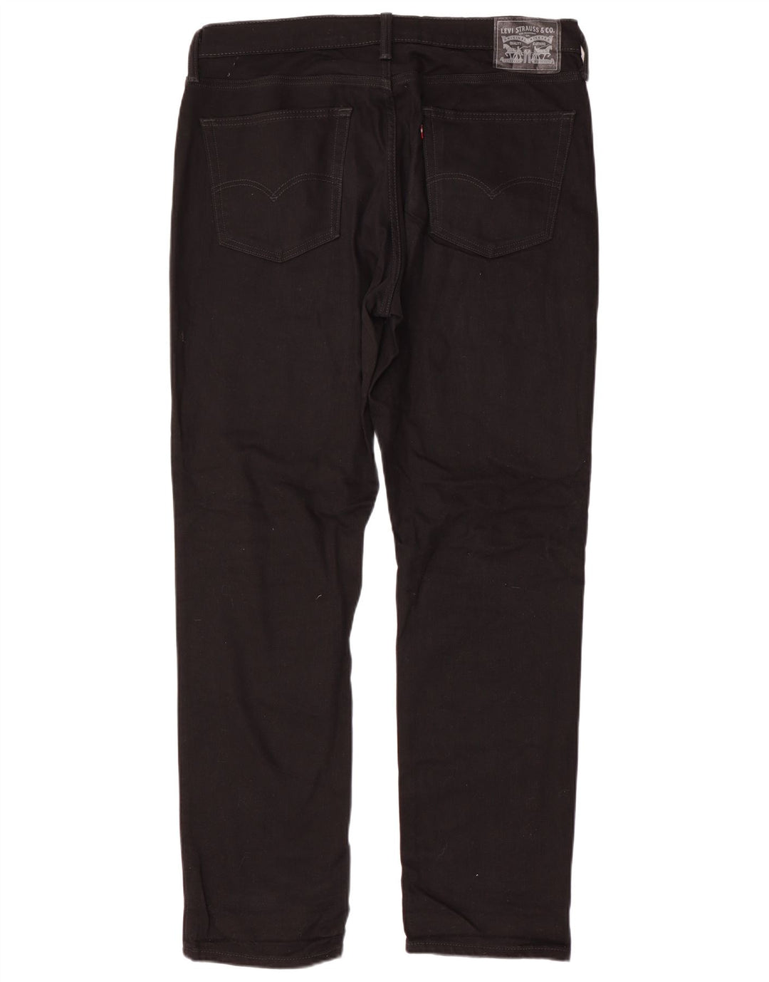 LEVI'S Herren Straight Jeans W36 L34 Schwarze Baumwolle