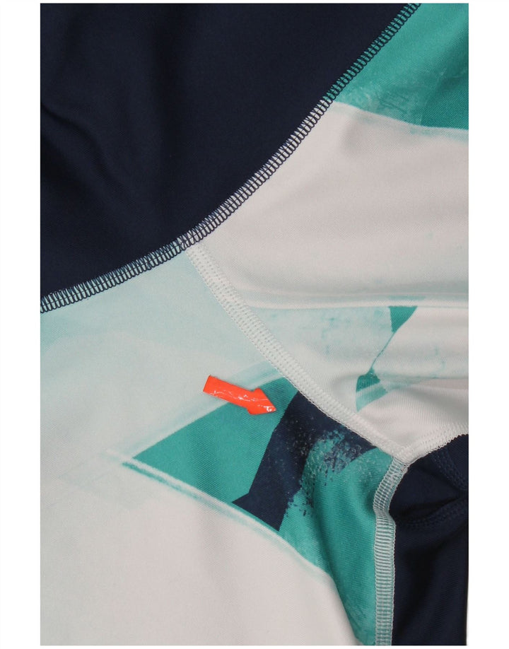 Under Armour Damen Kompressionsleggings UK 12 Medium Türkis Geometrisch