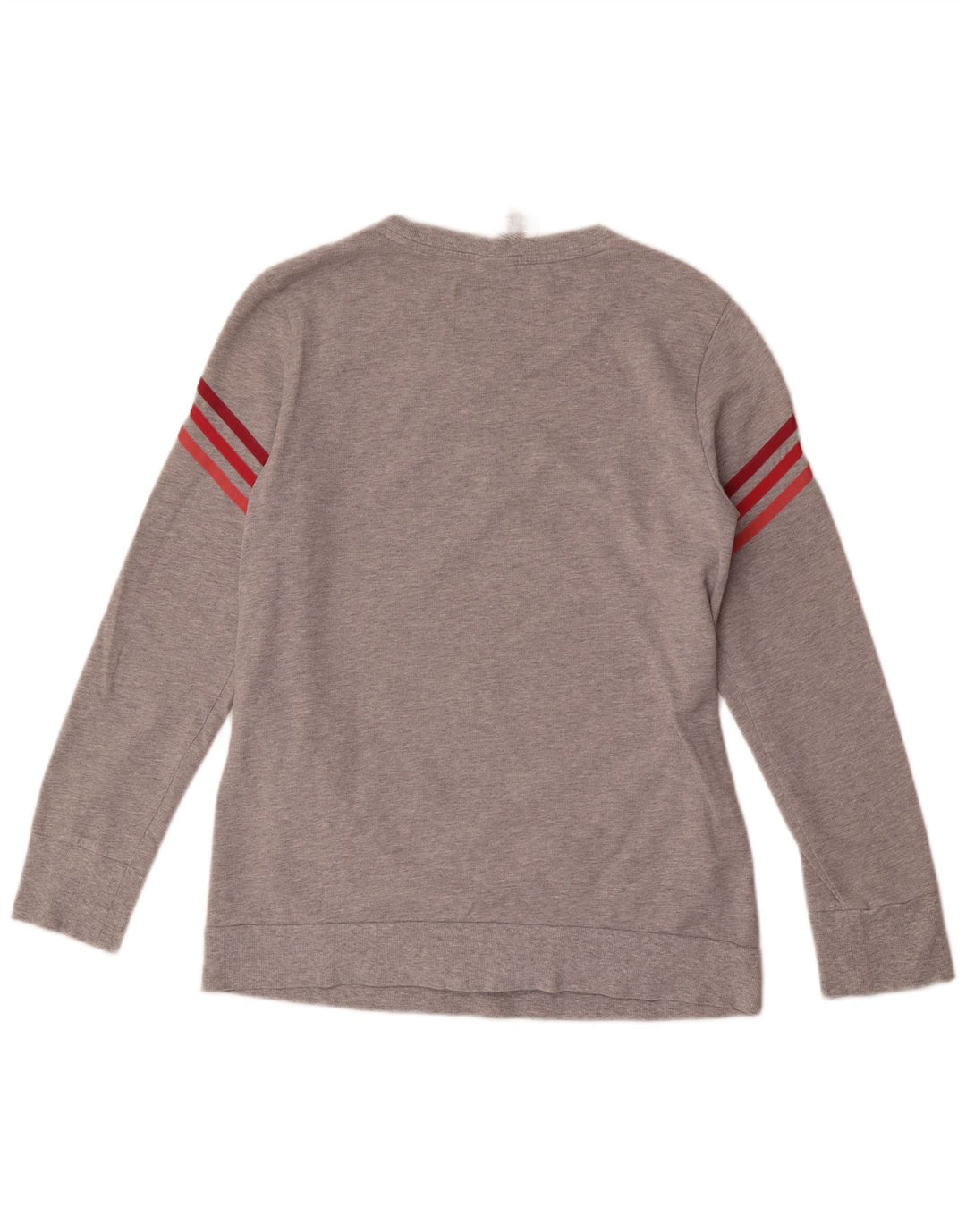 Adidas Damen Sweatshirt Pullover UK 12/14 Mittelgrau gefleckte Baumwolle