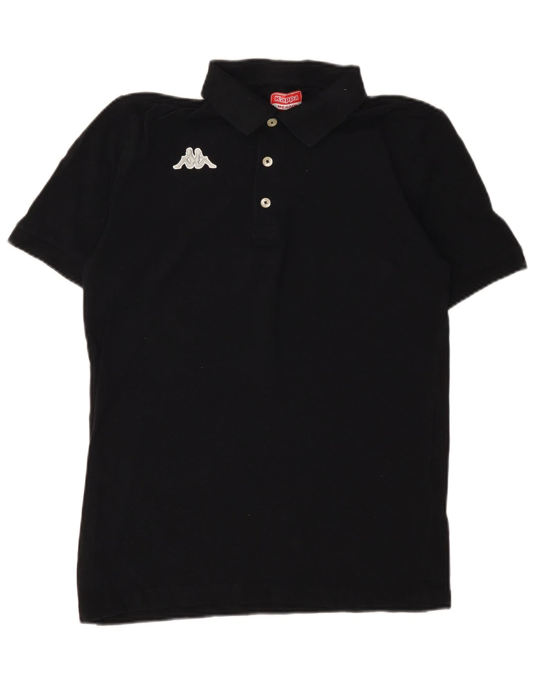 Kappa Herren Poloshirt Medium Schwarz
