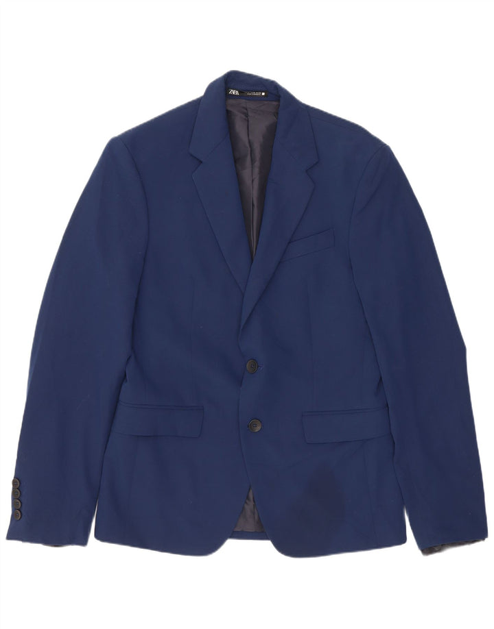Zara Herren 2-Knopf-Blazerjacke EU 44 XS Marineblau