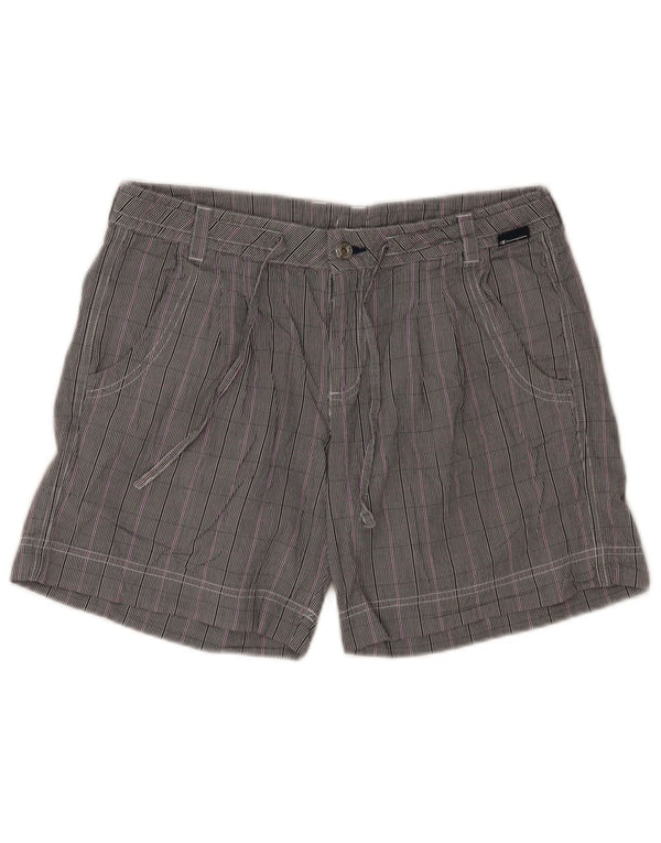 Champion Womens Casual Shorts Medium W30 Grau karierte Baumwolle