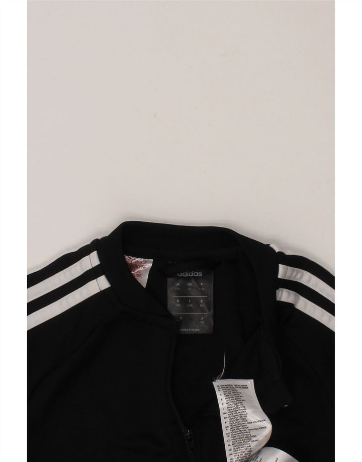 ADIDAS Boys Climalite Tracksuit Top Jacket 3-4 Years Black Polyester Vintage Adidas and Second-Hand Adidas from Messina Hembry 