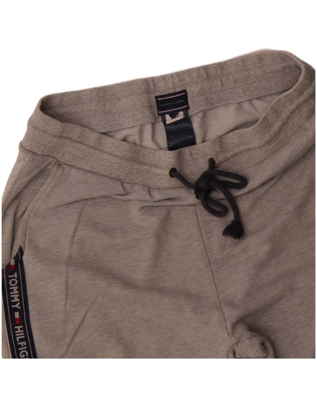 Tommy Hilfiger Herren-Trainingshose mit grafischem Muster, XL, Grau meliert