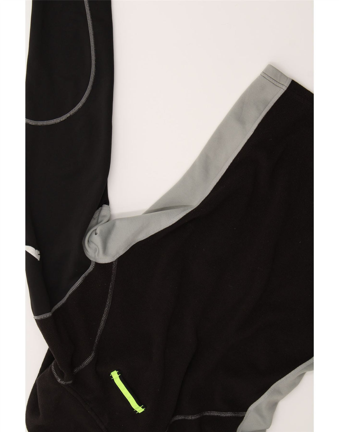 PUMA Womens Fleece Jacket UK 8 Small Black Colourblock Polyester Vintage Puma and Second-Hand Puma from Messina Hembry 