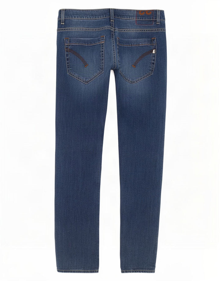 Dondup Damen Slim Jeans W33 L32 Blaue Baumwolle
