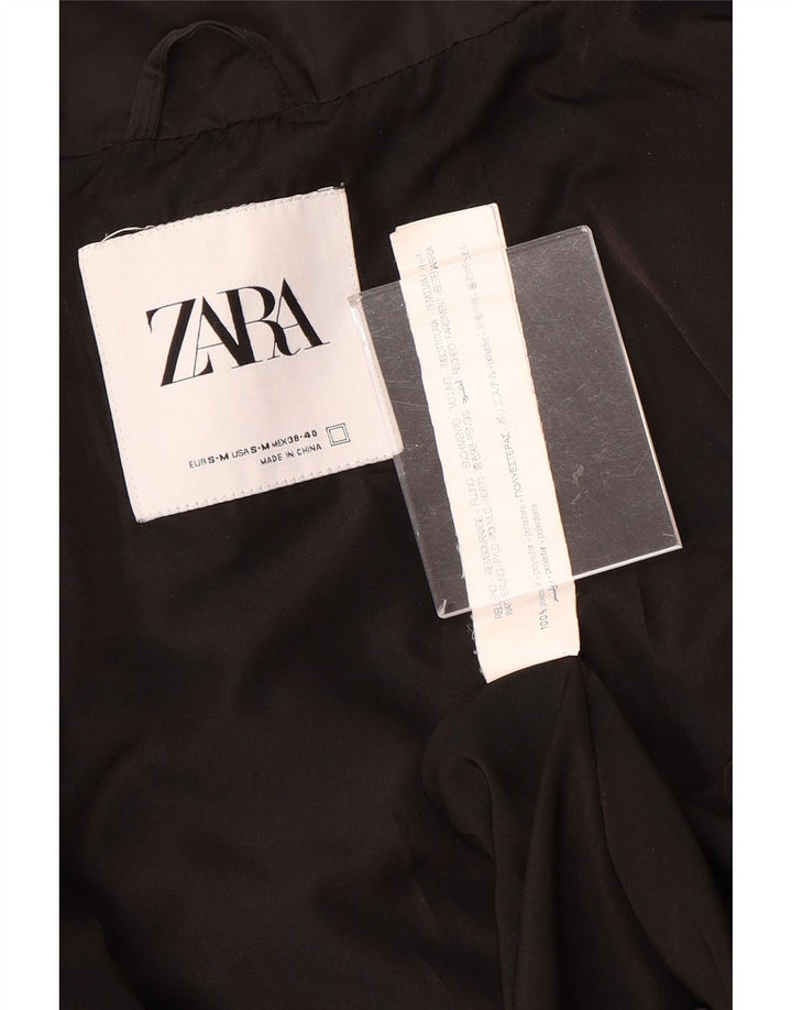 ZARA Herren Loose Fit Wattierte Jacke UK 36 Small Schwarz Polyester