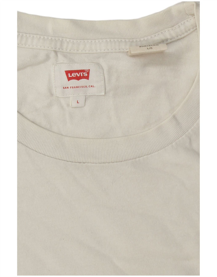 Levi's Herren T-Shirt Top Large Weiß