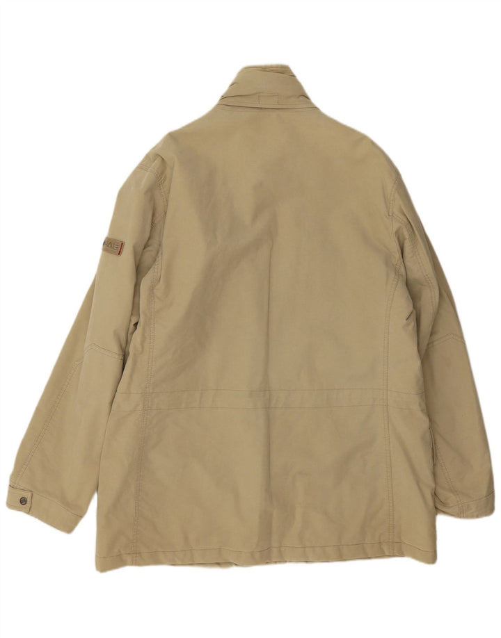 Gas Herren-Utility-Jacke UK 40 Large Beige Baumwolle