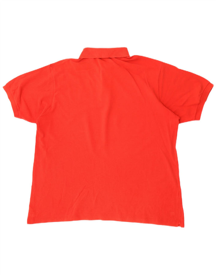 Lacoste Herren-Poloshirt, Größe 7 2XL, rote Baumwolle