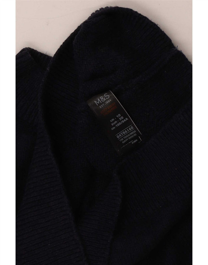 Marks & Spencer Rollkragenpullover für Damen, Gr. 10, Marineblau