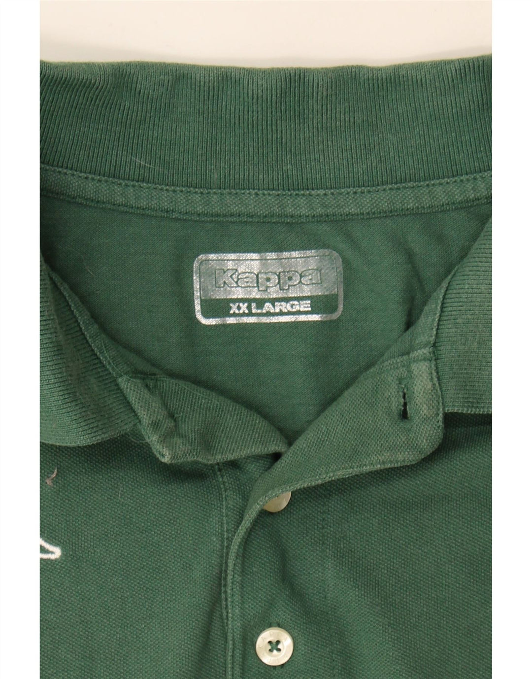 KAPPA Mens Polo Shirt 2XL Green Cotton Vintage Kappa and Second-Hand Kappa from Messina Hembry 