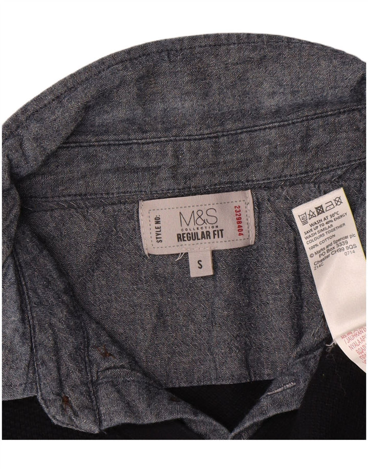 Marks & Spencer Herren-Pullover mit Rollkragen, reguläre Passform, Größe S, Marineblau