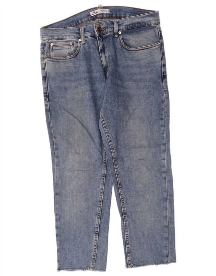 Kurze Jeans für Herren von Zara, Größe L, W32, L24, Blau