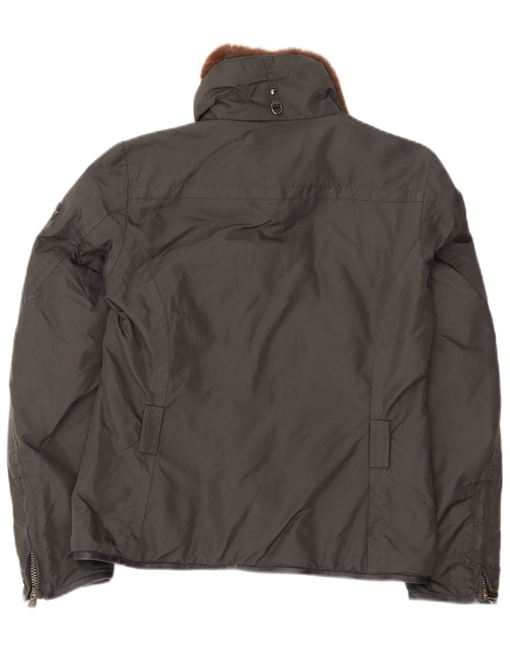 PEUTEREY Damen Wattierte Jacke IT 40 Small Grau Polyamid