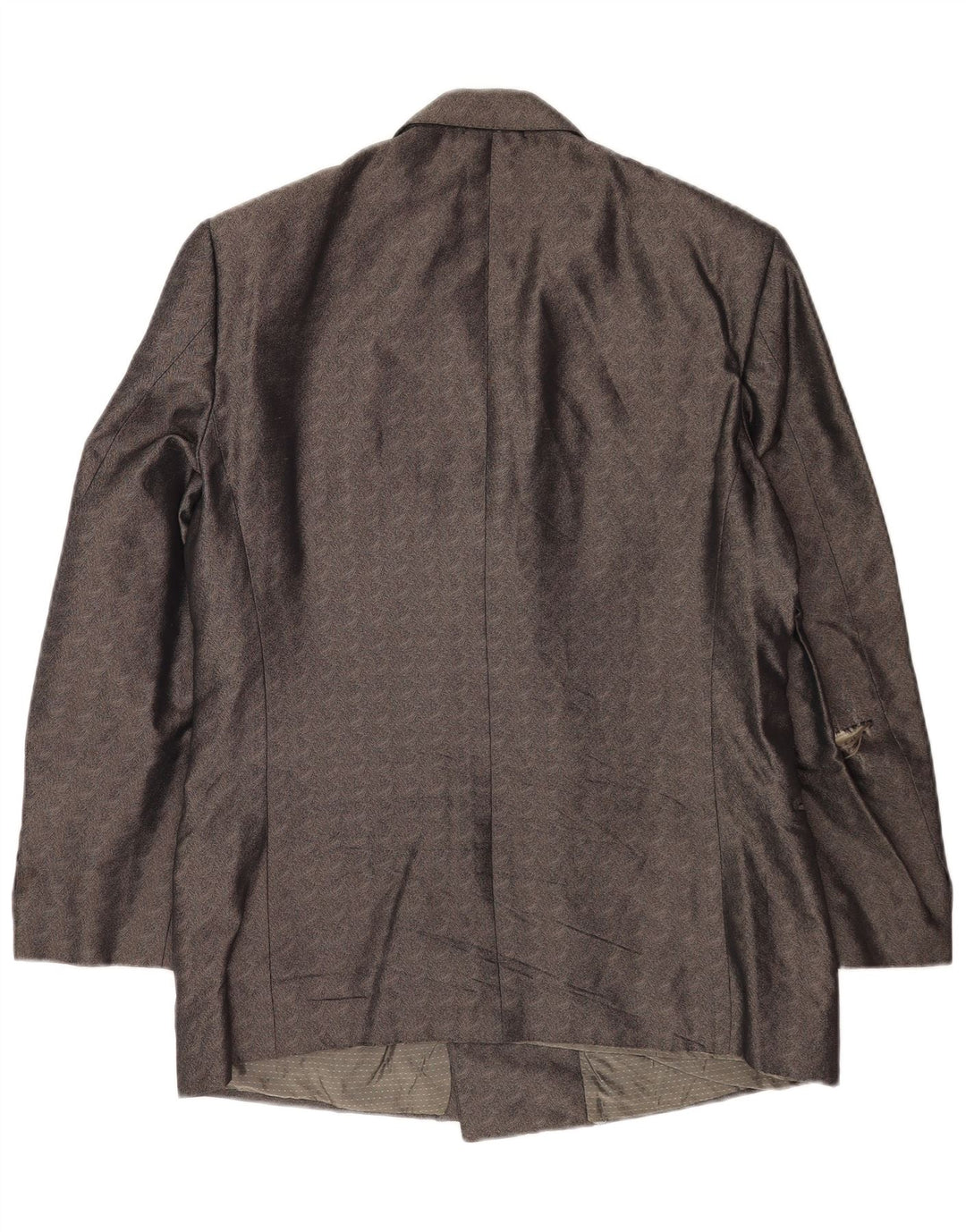 Pal Zileri Herren-Blazer, zweireihig, IT 50, groß, graue Chevron-Seide