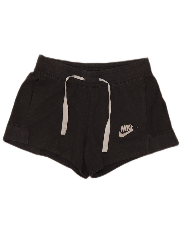 Nike Damen Sportshorts UK 10 Small Grau Polyester