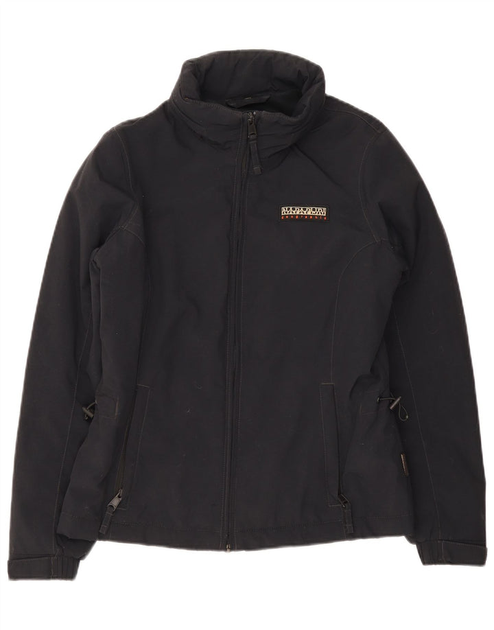Napapijri Damen Geographic Übergroße Windjacke UK 10 Small Schwarz
