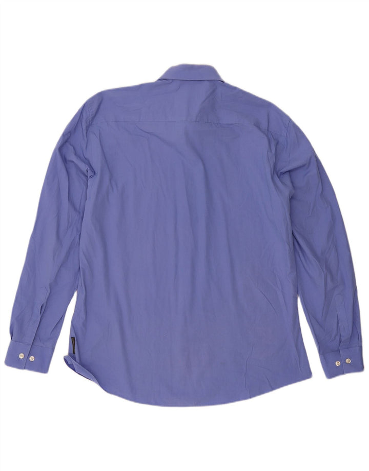 French Connection Herrenhemd XL, blaue Baumwolle