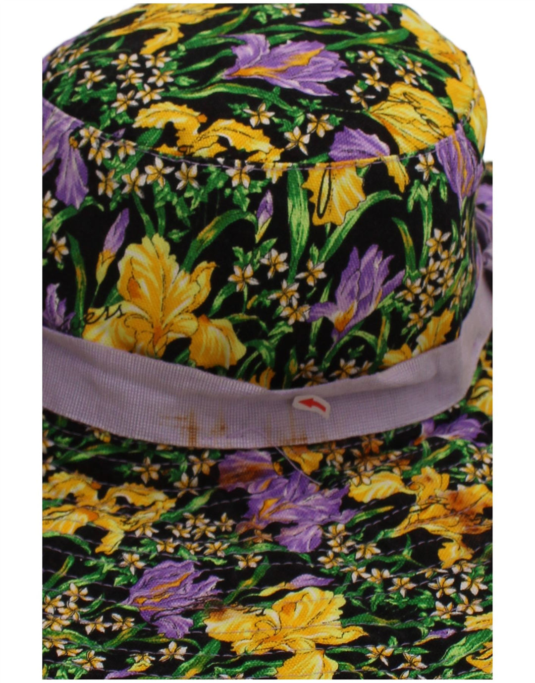 Guess Damen-Fischerhut mit Grafik, mittelgroß, mehrfarbig, Blumenmuster, Bohemian-Stil aus Baumwolle