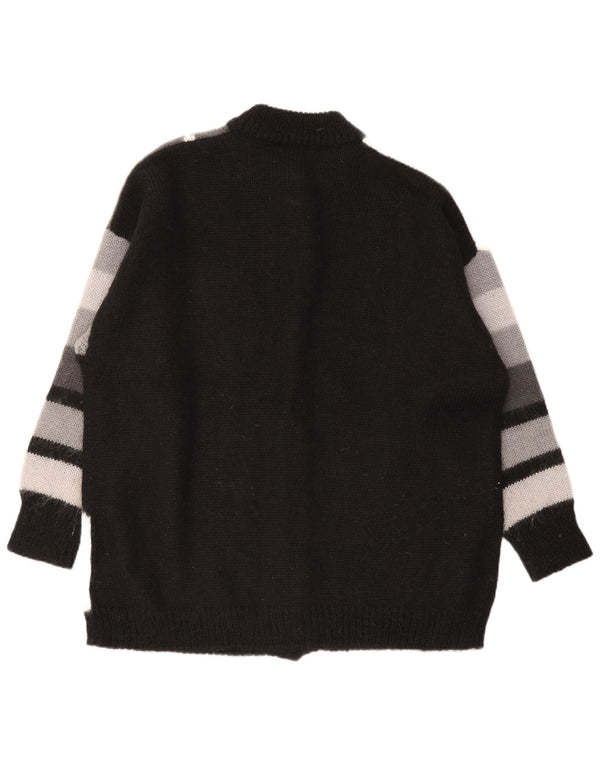 C&A Damen-Cardigan, übergroß, Canda, Gr. 18, XL, Grau, geometrisches Acryl
