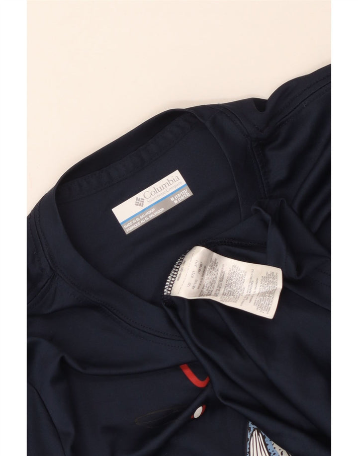 Columbia Grafik-T-Shirt für Jungen, 10–11 Jahre, mittelgroß, marineblau, Polyester