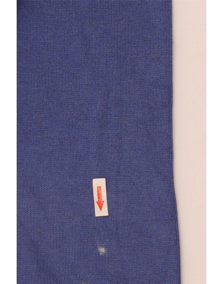 Gant Herren-Pullover mit Rundhalsausschnitt, mittelblaue Baumwolle