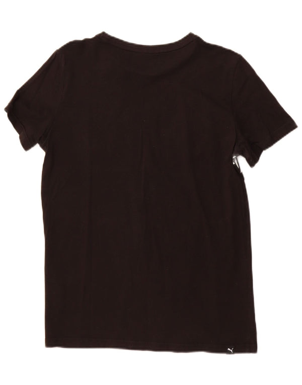 PUMA Jungen Graphic T-Shirt Top 13–14 Jahre, schwarze Baumwolle