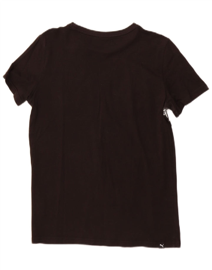 PUMA Jungen Graphic T-Shirt Top 13–14 Jahre, schwarze Baumwolle