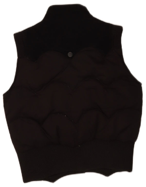 Levi's Damen Crop Padded Gilet UK 10 Small Schwarz Polyester