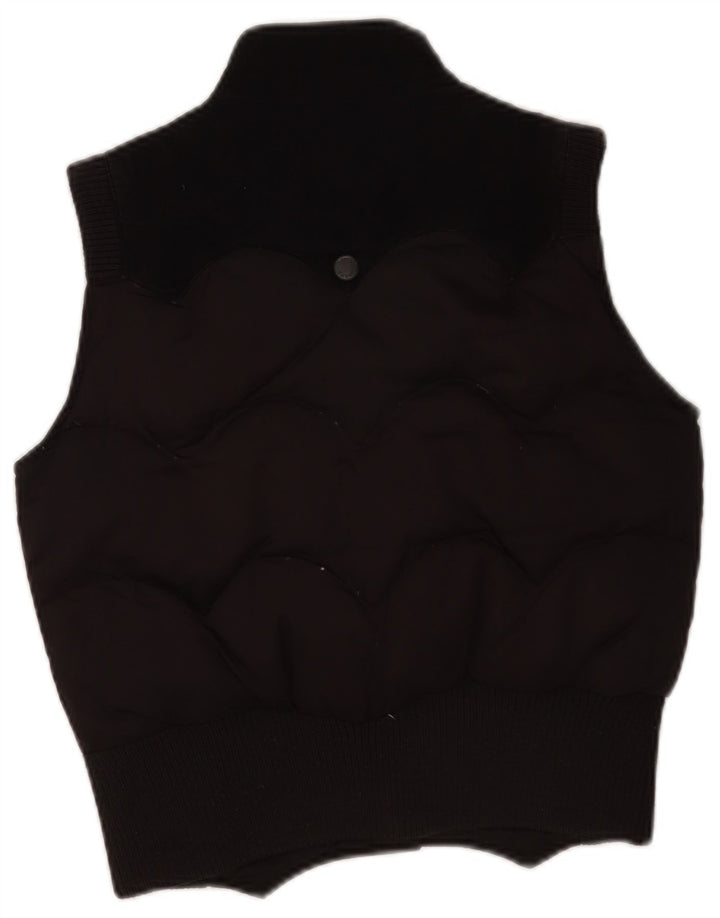 Levi's Damen Crop Padded Gilet UK 10 Small Schwarz Polyester