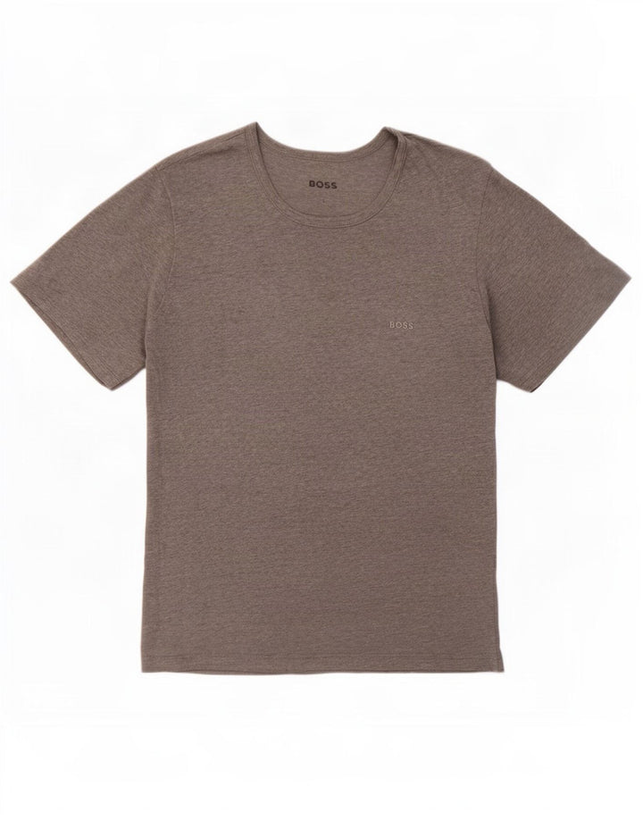Hugo Boss Herren T-Shirt Top Large Grau meliert