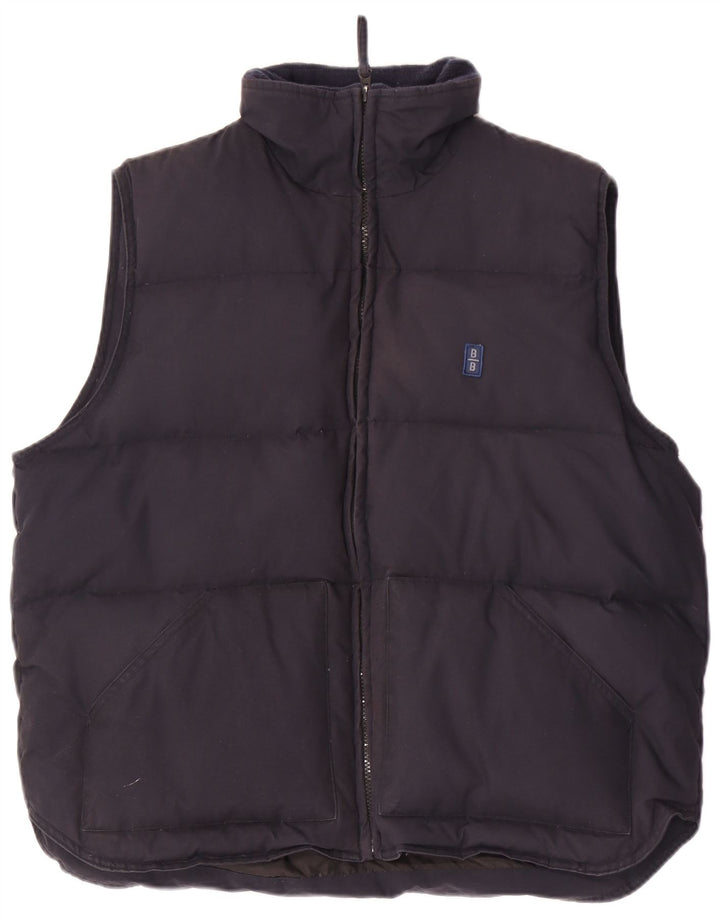 BOMB BOOGIE Herren-Weste mit lockerer Passform, gepolstert, UK 38, mittelmarineblau, Polyester