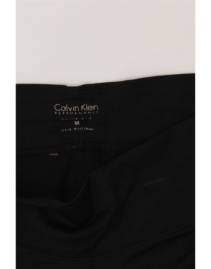 Calvin Klein Damen Capri-Leggings UK 12 Medium Schwarz