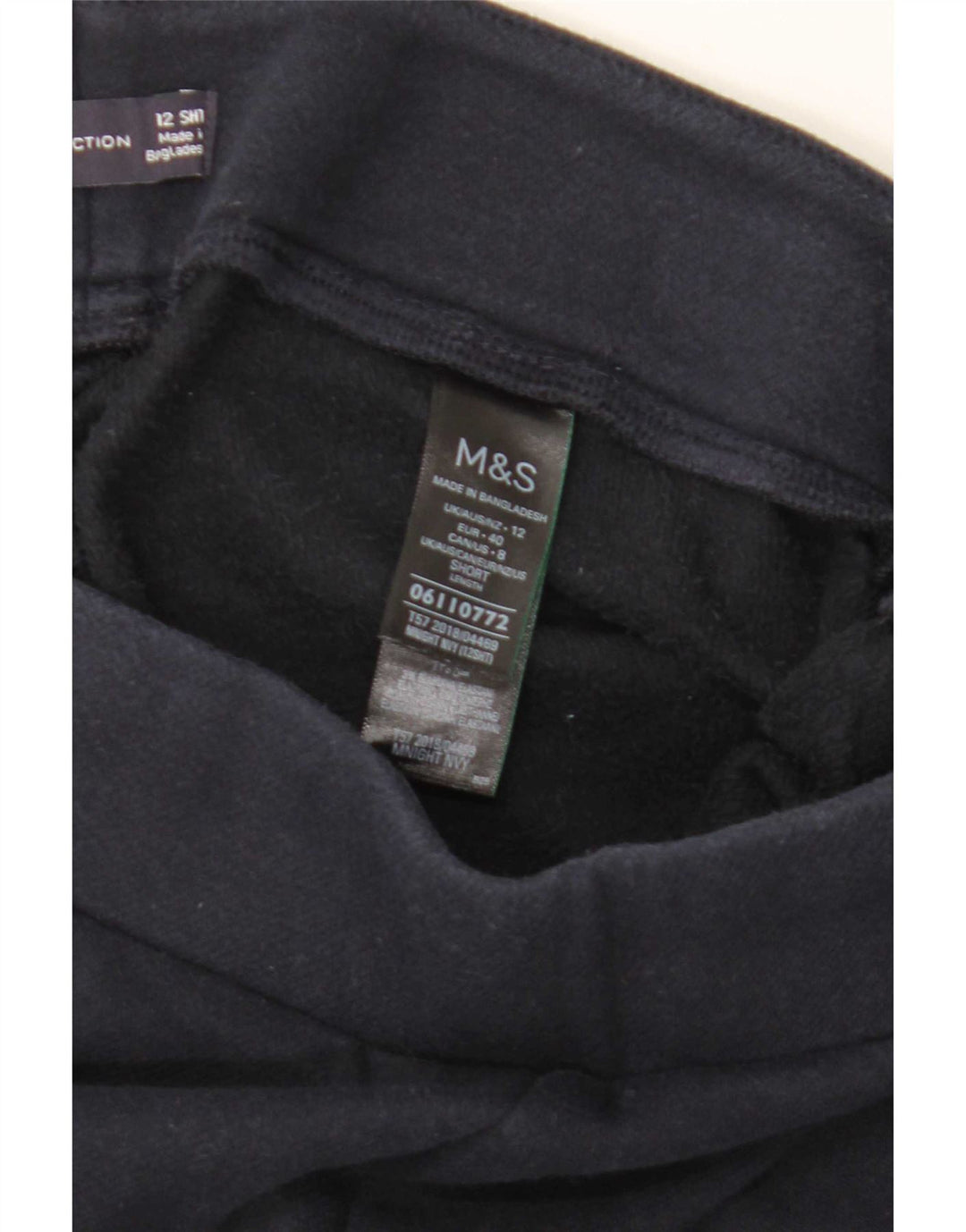 Marks & Spencer Damen Leggings UK 12 Medium Marineblau Polyester