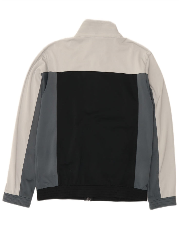 Champion Herren-Trainingsanzugoberjacke aus mittelgrauem Colourblock-Polyester