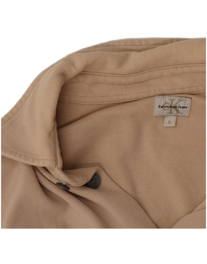 Calvin Klein Jeans Herrenhemd Large Beige