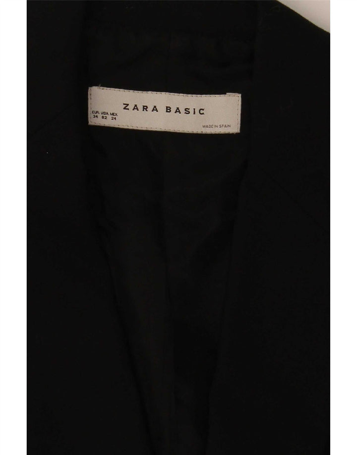 Zara Damen 1-Knopf-Blazerjacke EU 34 2XS Schwarz
