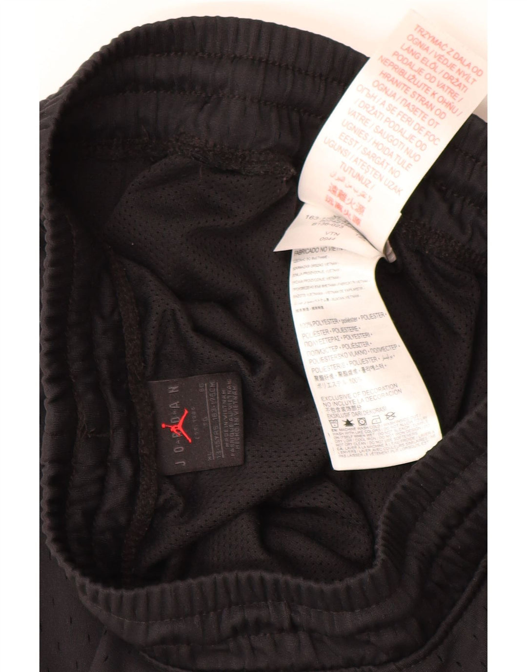 JORDAN Sportshorts für Jungen, 13–14 Jahre, XL, schwarzes Polyester