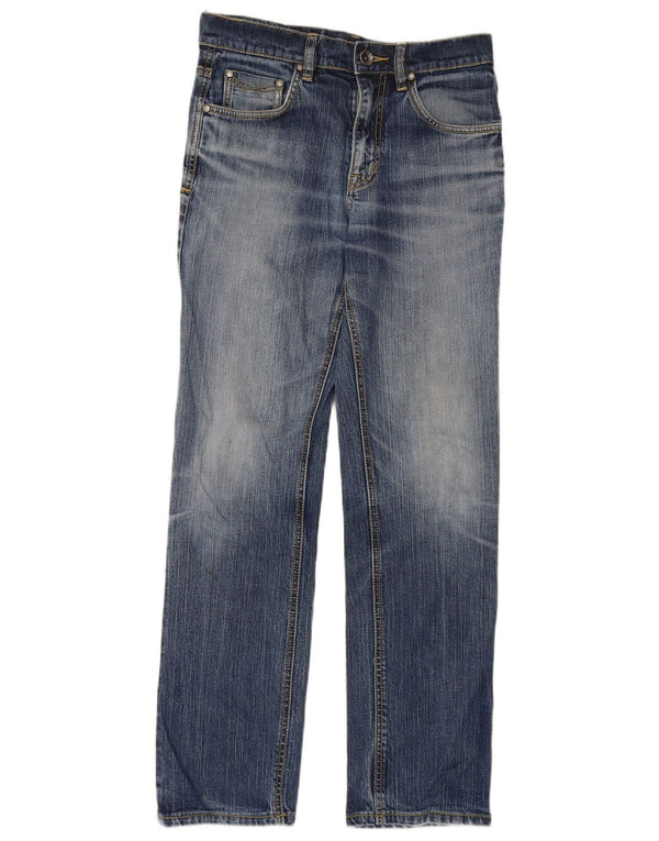 Rifle Damen Straight Jeans W30 L29 Blaue Baumwolle