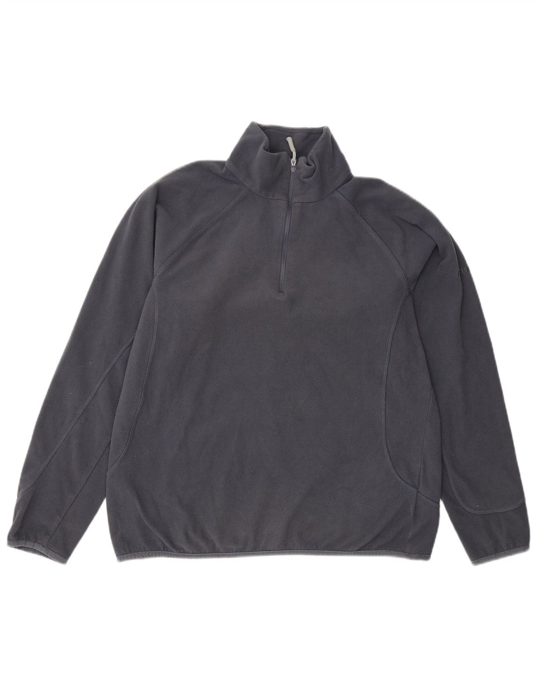 Berghaus Damen-Fleecepullover mit Reißverschluss am Hals, UK 14, Größe L, Grau, Polyester