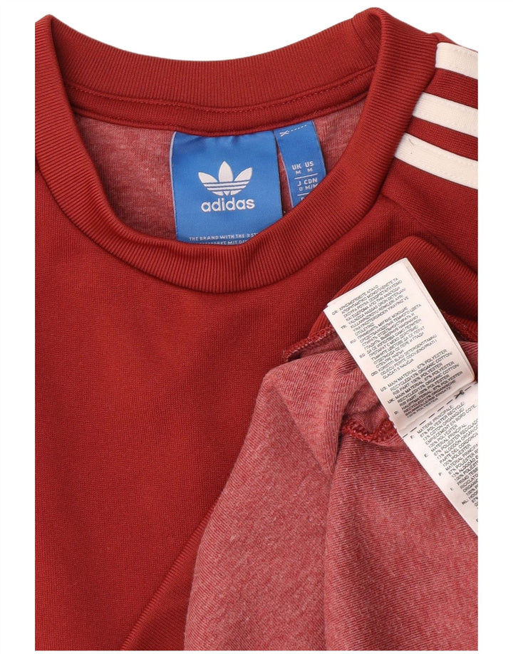 Adidas Herren Sweatshirt Pullover Mittelrotes Polyester