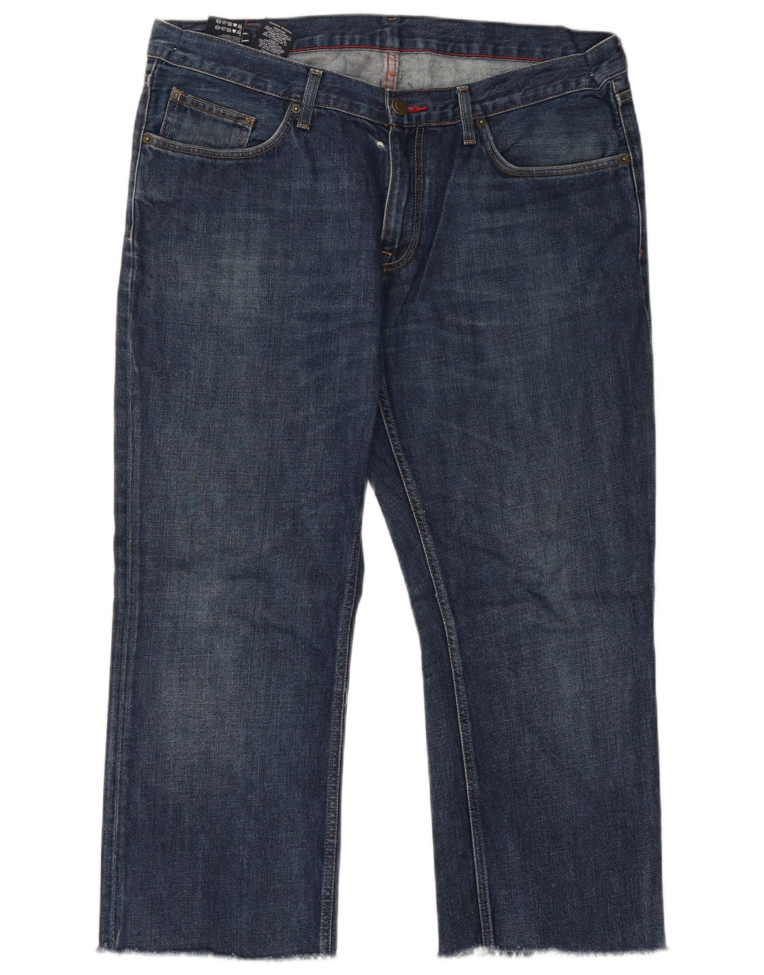 Tommy Hilfiger Herren-Cropped-Jeans, W38, L25, blaue Baumwolle