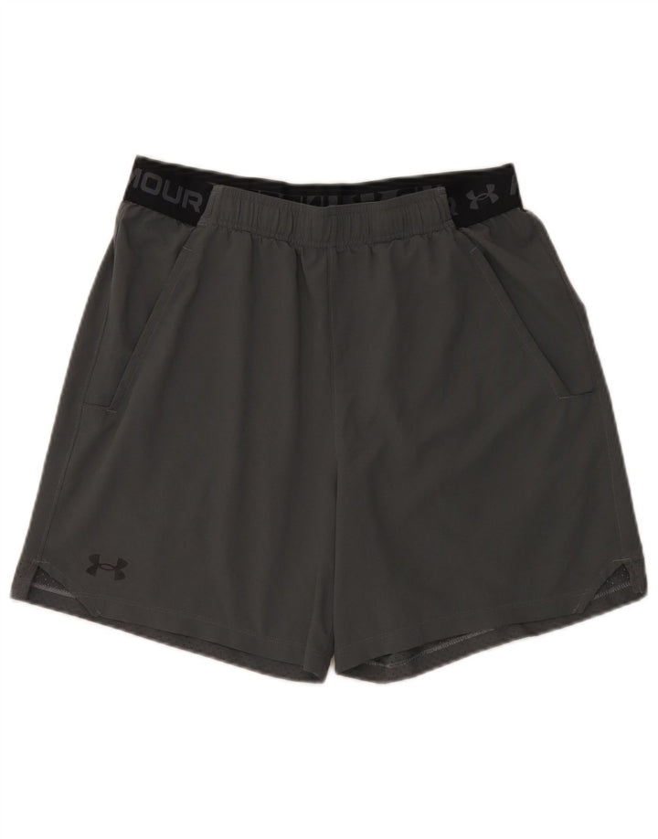Under Armour Herren-Sportshorts mit Grafik, Größe L, Grau, Farbblock