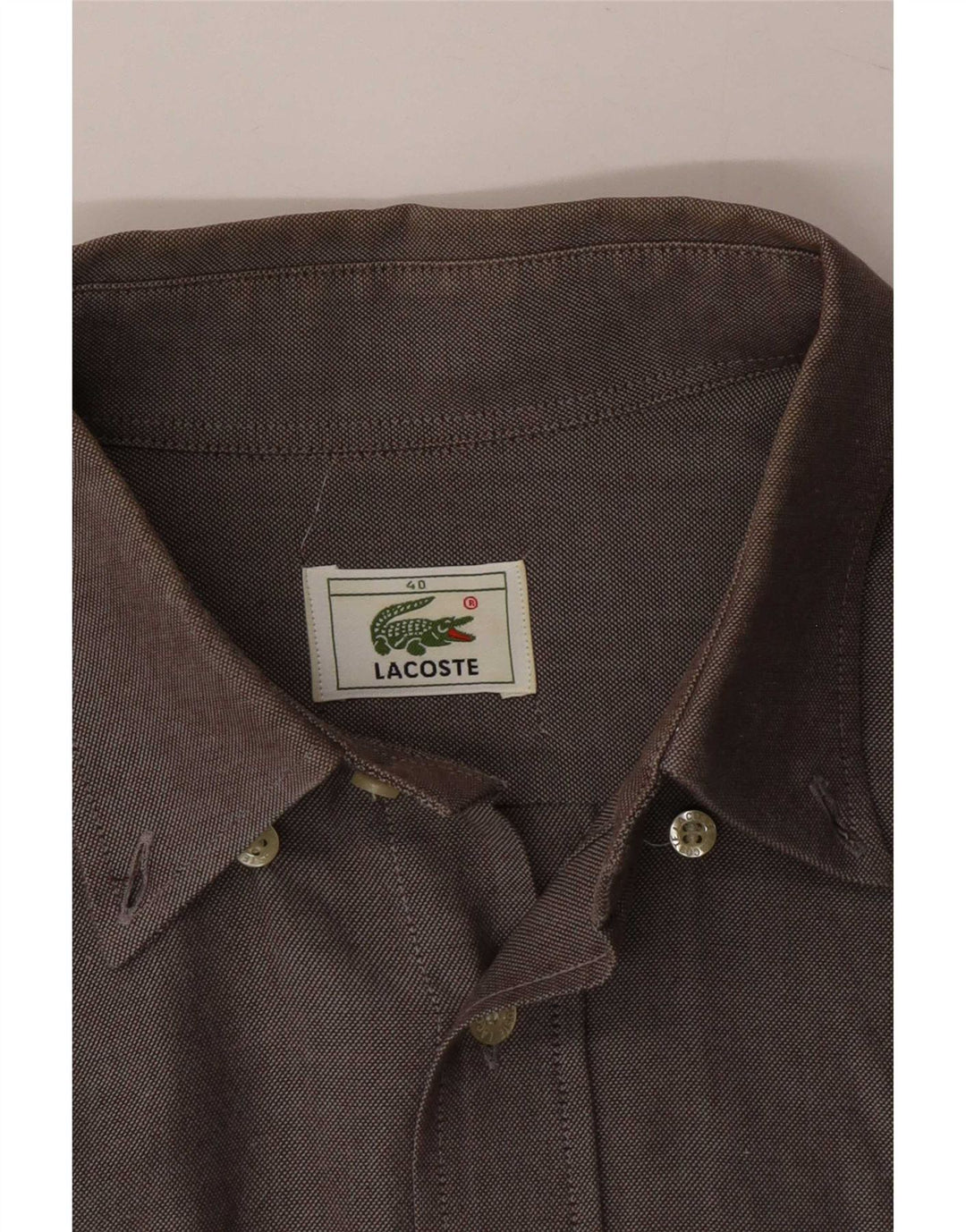 Lacoste Herrenhemd Größe 40 Mittelgrau