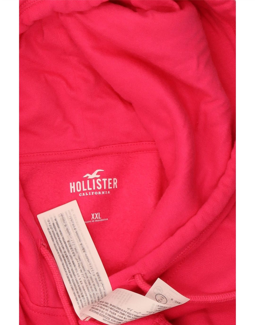 HOLLISTER Damen-Pullover mit übergroßem Kapuzenpullover, UK 20 2XL, rosa Baumwolle